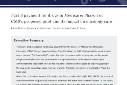 Part B Payment for Medicare Drugs